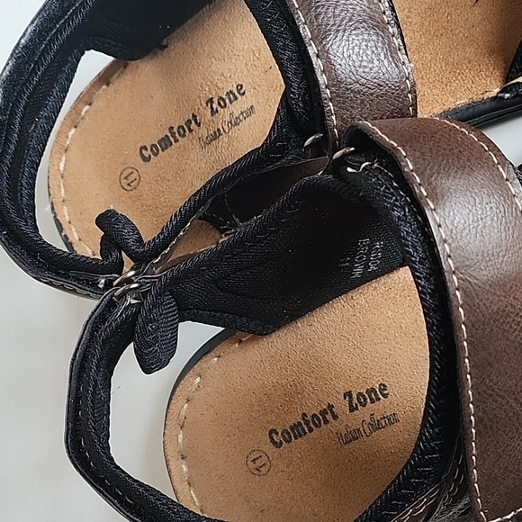 Comfort Zone Italian collections men's Velcro sandals excellent condition - Picture 2 of 8